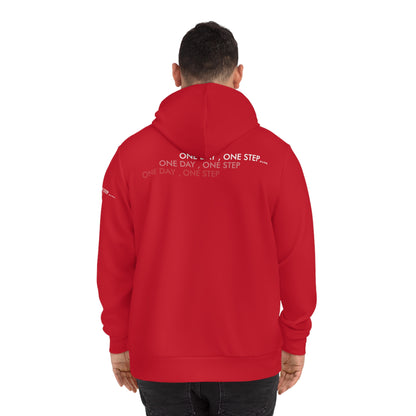 One Day , One Step Fashion Hoodie - Unisex - Red