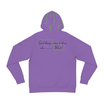 Good Things Come To Those Who Wait Fashion Hoodie - Unisex - Purple