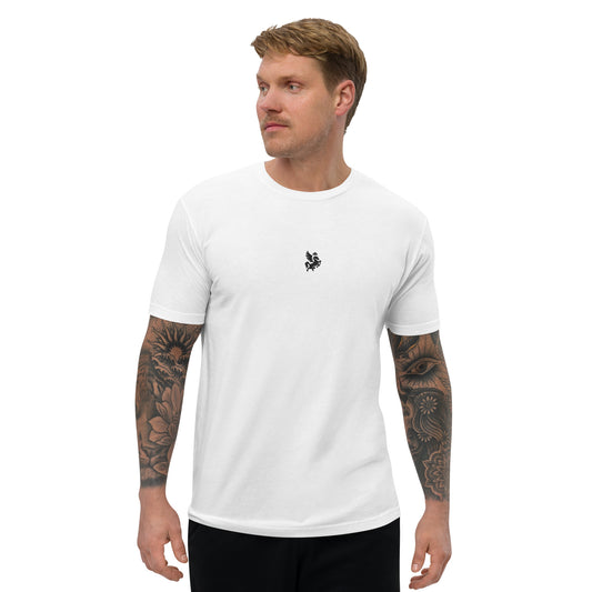 GRANDEUR® Embroidered Fitted Short Sleeve T-shirt