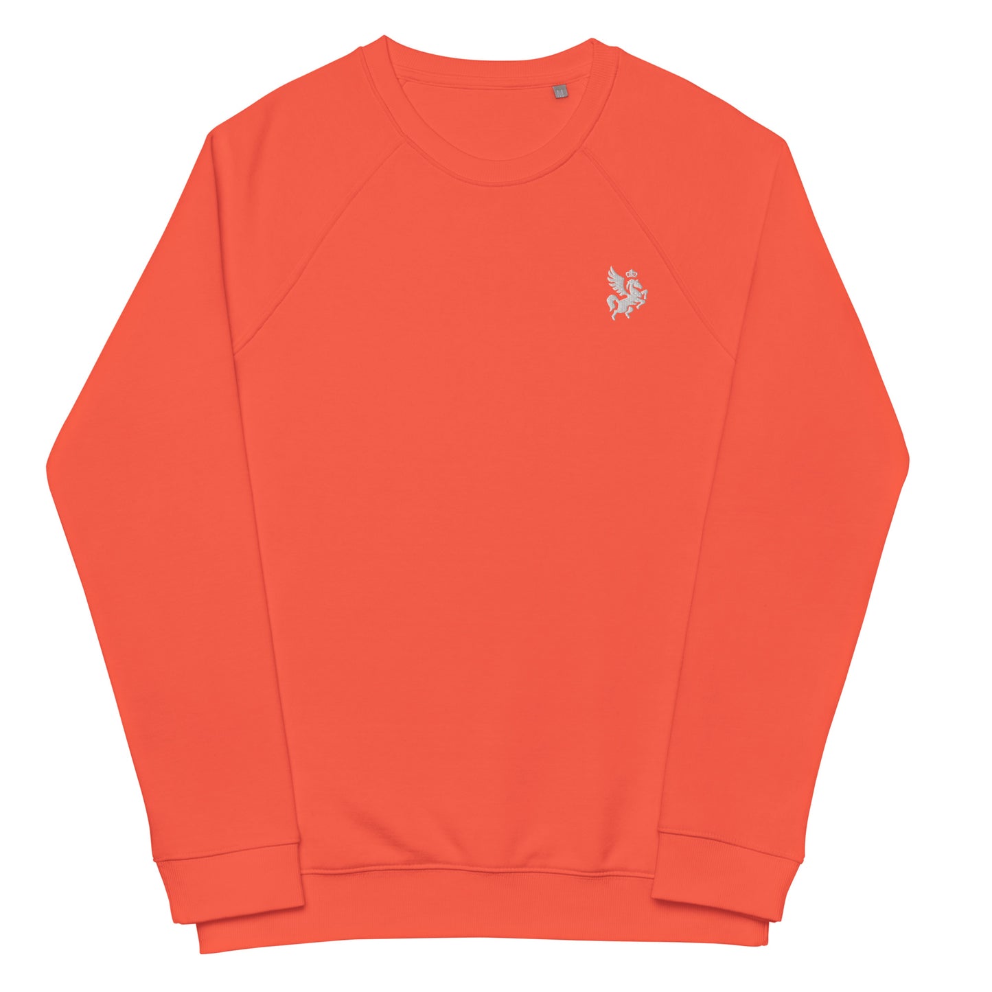 GRANDEUR® embroidered Logo Unisex organic raglan sweatshirt